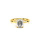 Verragio Solitaire Emerald Engagement Ring