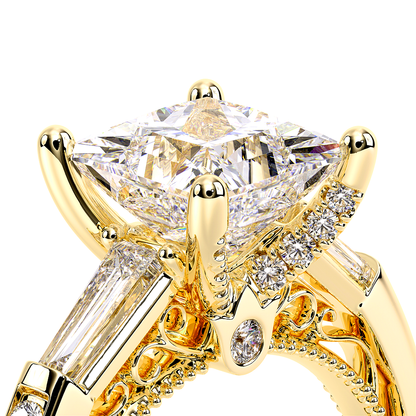 Verragio Three-Stone Princess Engagement Ring