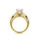 Verragio Three-Stone Emerald Engagement Ring
