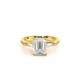 Verragio Three-Stone Emerald Engagement Ring
