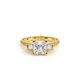 Verragio Three-Stone Princess Engagement Ring