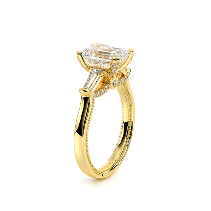 Verragio Three-Stone Emerald Engagement Ring