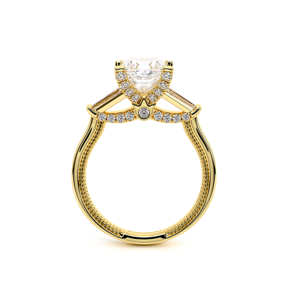 Verragio Three-Stone Princess Engagement Ring