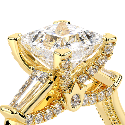 Verragio Three-Stone Princess Engagement Ring