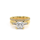 Verragio Three-Stone Princess Engagement Ring