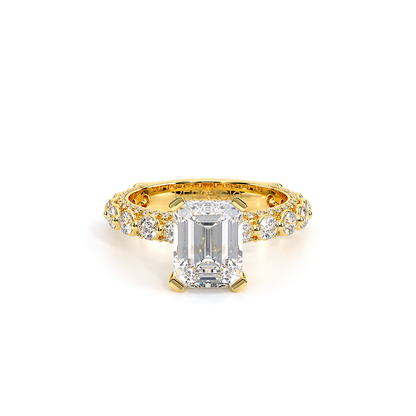 Verragio Pave Emerald Engagement Ring