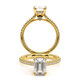 Verragio Pave Emerald Engagement Ring