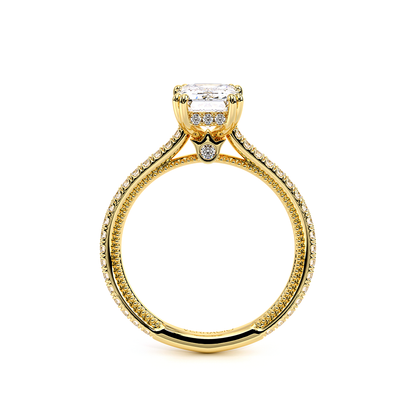 Verragio Pave Emerald Engagement Ring