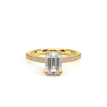 Verragio Pave Emerald Engagement Ring