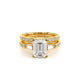 Verragio Three-Stone Emerald Engagement Ring