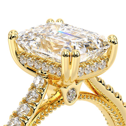 Verragio Pave Emerald Engagement Ring
