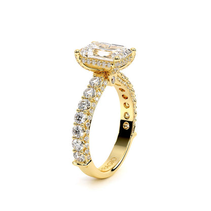 Verragio Pave Emerald Engagement Ring