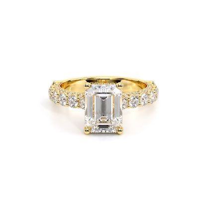 Verragio Pave Emerald Engagement Ring