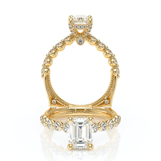 Verragio Halo Emerald Engagement Ring