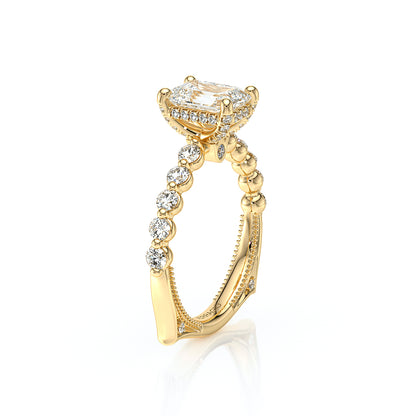 Verragio Halo Emerald Engagement Ring