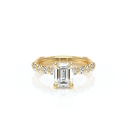 Verragio Halo Emerald Engagement Ring