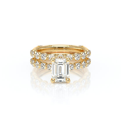 Verragio Halo Emerald Engagement Ring