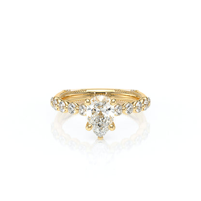 Verragio Halo Pear Engagement Ring