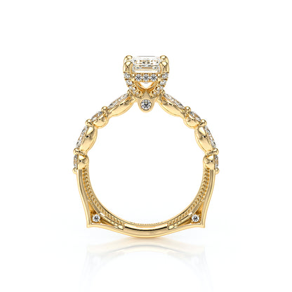 Verragio Halo Emerald Engagement Ring