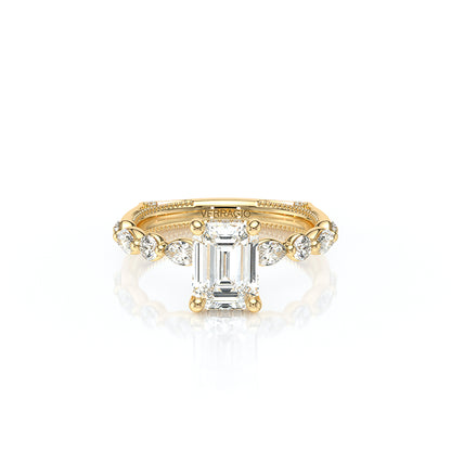 Verragio Halo Emerald Engagement Ring