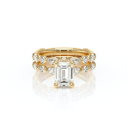Verragio Halo Emerald Engagement Ring