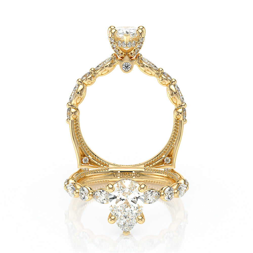 Verragio Halo Pear Engagement Ring