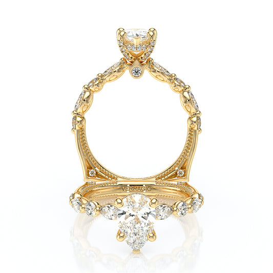 Verragio Halo Pear Engagement Ring
