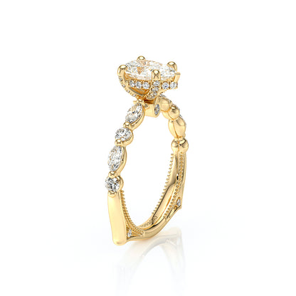 Verragio Halo Pear Engagement Ring
