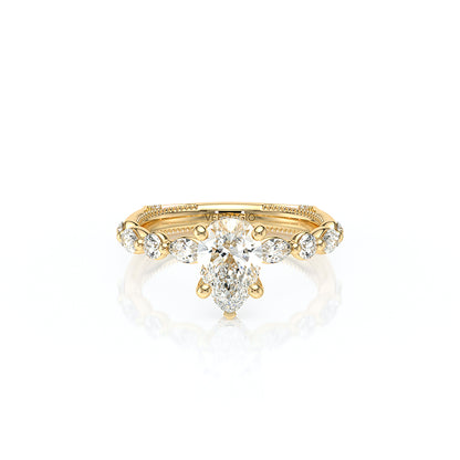 Verragio Halo Pear Engagement Ring