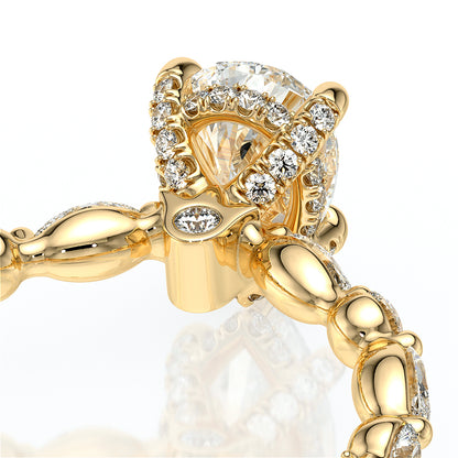 Verragio Halo Pear Engagement Ring