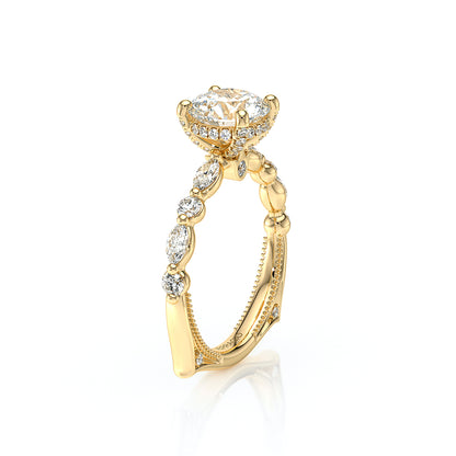 Verragio Halo Round Engagement Ring
