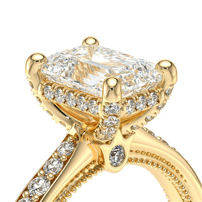 Verragio Halo Emerald Engagement Ring