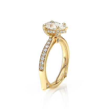 Verragio Halo Pear Engagement Ring