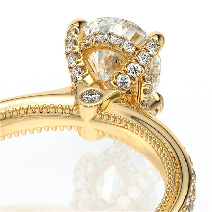 Verragio Halo Pear Engagement Ring