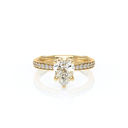 Verragio Halo Pear Engagement Ring