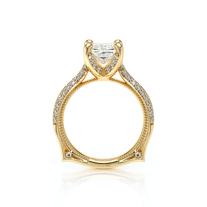 Verragio Halo Princess Engagement Ring