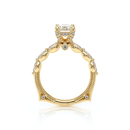 Verragio Halo Emerald Engagement Ring