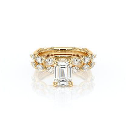 Verragio Halo Emerald Engagement Ring