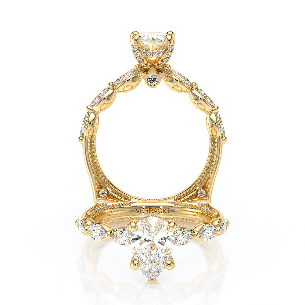 Verragio Halo Pear Engagement Ring