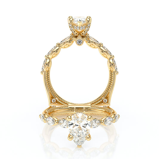 Verragio Halo Pear Engagement Ring