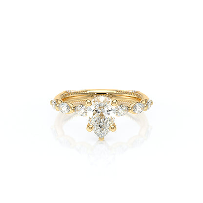 Verragio Halo Pear Engagement Ring