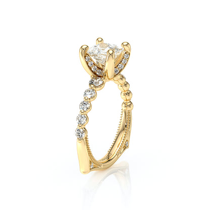 Verragio Halo Princess Engagement Ring