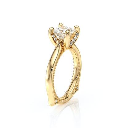 Verragio Halo Princess Engagement Ring