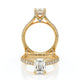 Verragio Halo Emerald Engagement Ring