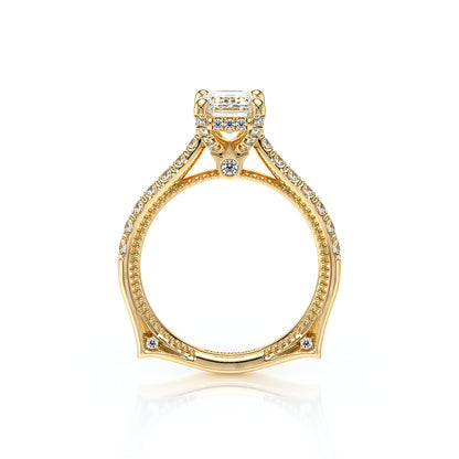 Verragio Halo Emerald Engagement Ring