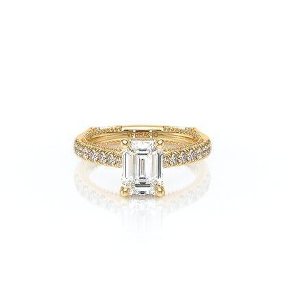 Verragio Halo Emerald Engagement Ring