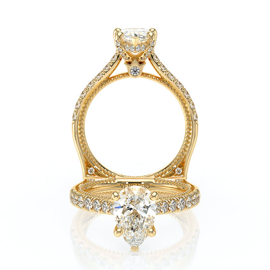Verragio Halo Pear Engagement Ring