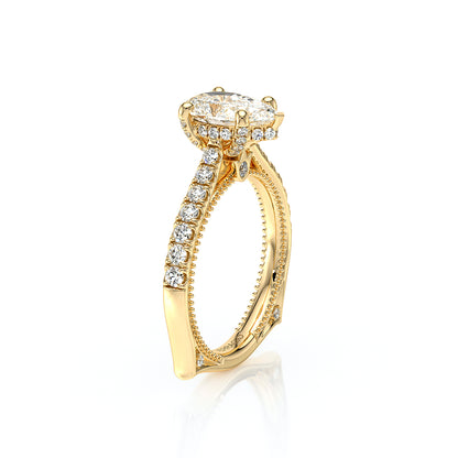 Verragio Halo Pear Engagement Ring