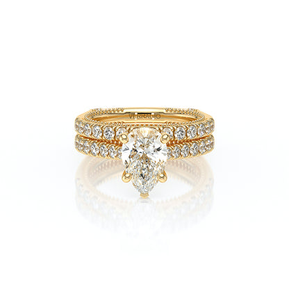 Verragio Halo Pear Engagement Ring