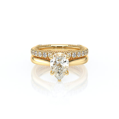 Verragio Halo Pear Engagement Ring